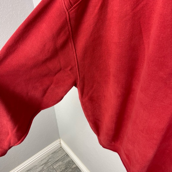 Mens Tommy Bahama Burnt Red Long Sleeve Pullover Cotton Sweater - Picture 7 of 9